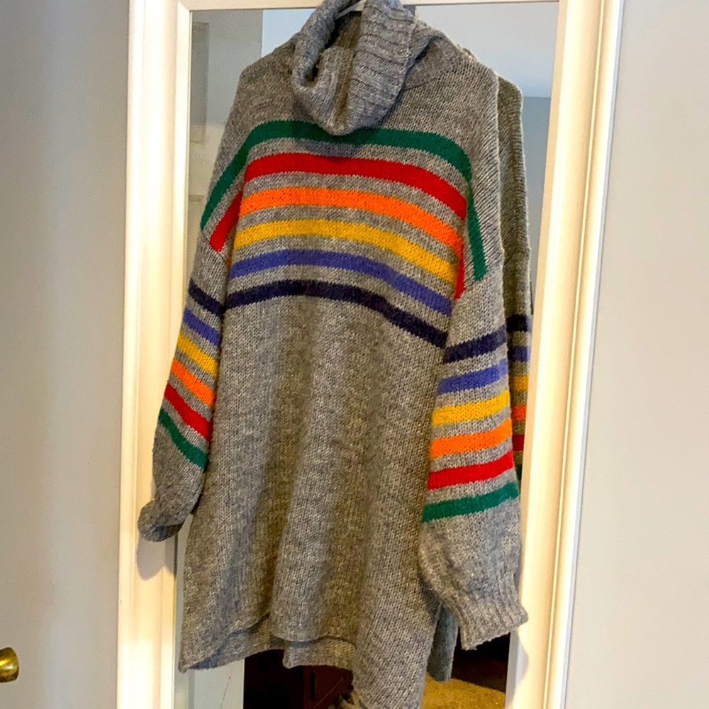 Oversized Bell Sleeve Sweater Dress